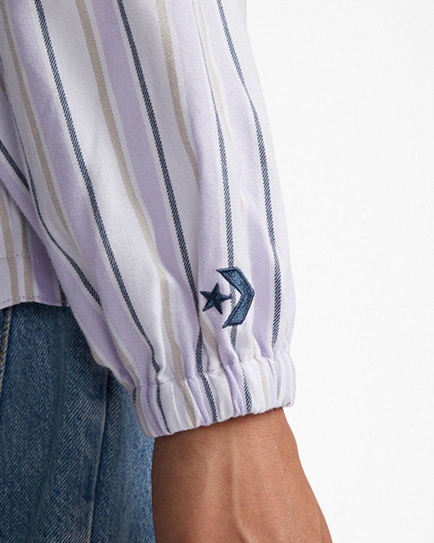 Kosele Converse Pruhované Woven Button-Up Damske Nachový | SK NG5UA0